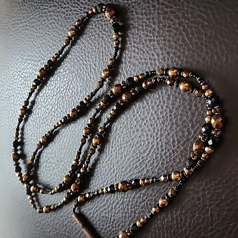 VTG glass necklace - Picture 2 of 8